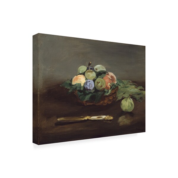 Manet 'Basket Of Fruit' Canvas Art,18x24